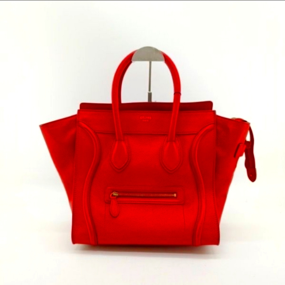 Celine Luggage Bag Red